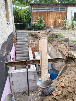 Kellersanierung Alte Brennerei Wulkow